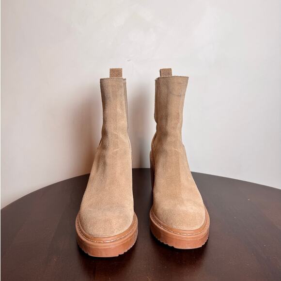 Louise et Cie Varsan Suede Platform Chelsea Boots - Size 6.5 - Picture 3 of 7